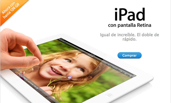 El iPad de 128GB sale a la venta (Detalle de Precios)