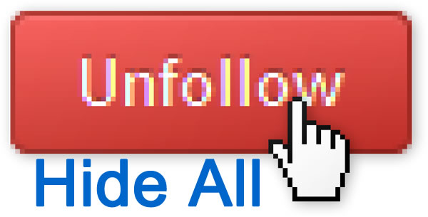 Facebook reemplaza su botón Unfollow por un "Hide All" en su feed