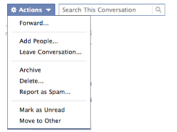 Buscador de mensajes de Facebook