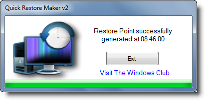 Crea puntos para restaurar el sistema de Windows 7 y Vista con dos clics