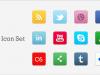 Descargar Set de 25 mini iconos sociales para diseño web