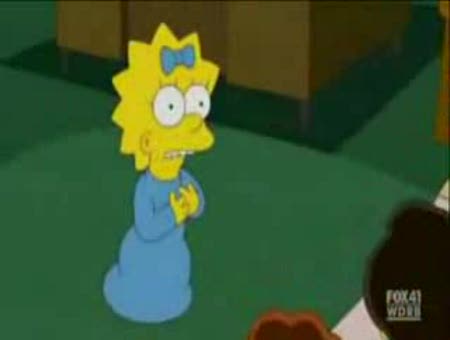 Primeras palabras de Maggie Simpson